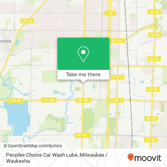 Mapa de Peoples Choice Car Wash Lube