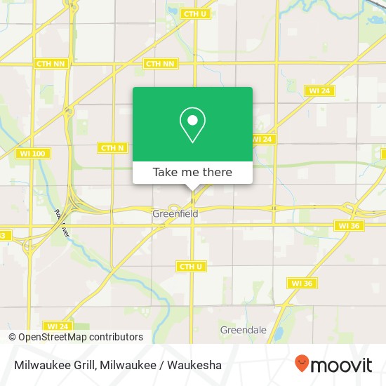 Milwaukee Grill map