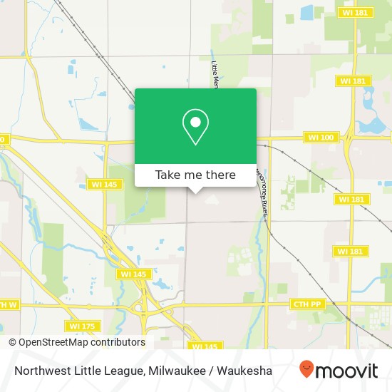Northwest Little League map
