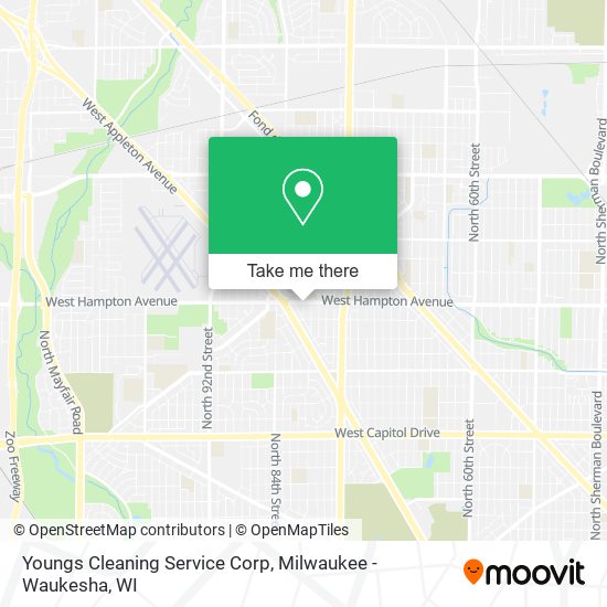Mapa de Youngs Cleaning Service Corp