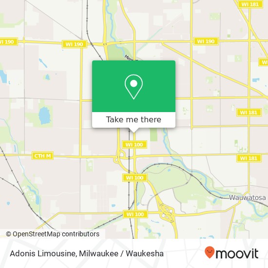 Adonis Limousine map