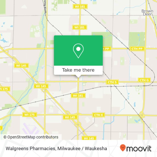 Mapa de Walgreens Pharmacies