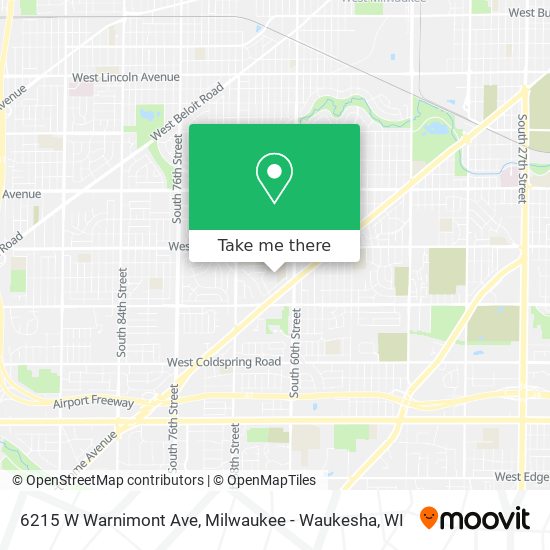 6215 W Warnimont Ave map