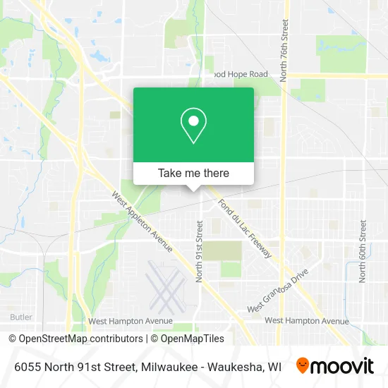 Mapa de 6055 North 91st Street