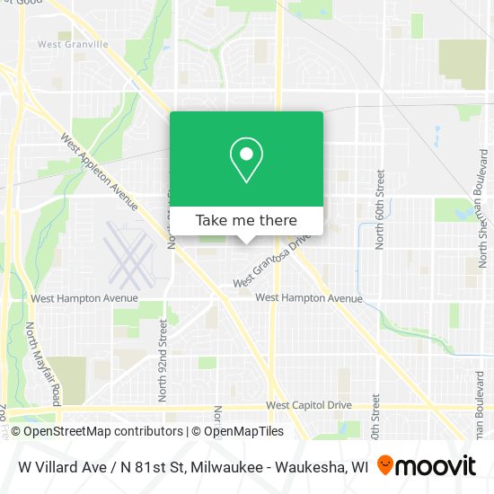 W Villard Ave / N 81st St map
