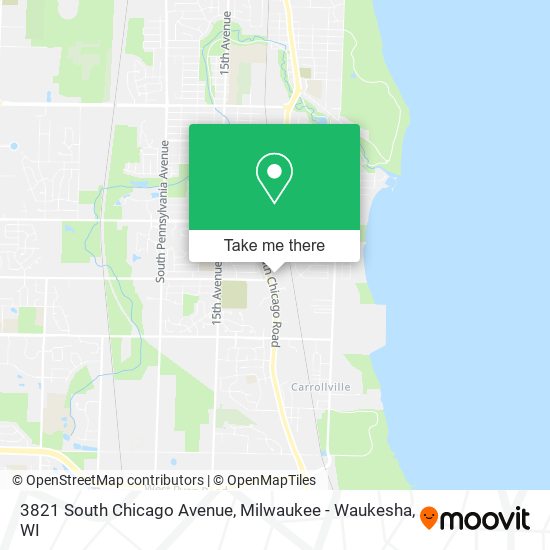Mapa de 3821 South Chicago Avenue