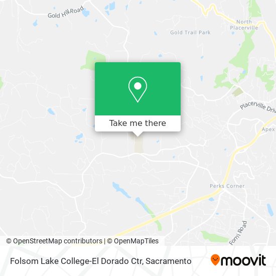 Mapa de Folsom Lake College-El Dorado Ctr