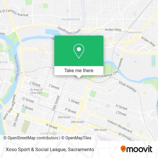 Xoso Sport & Social League map