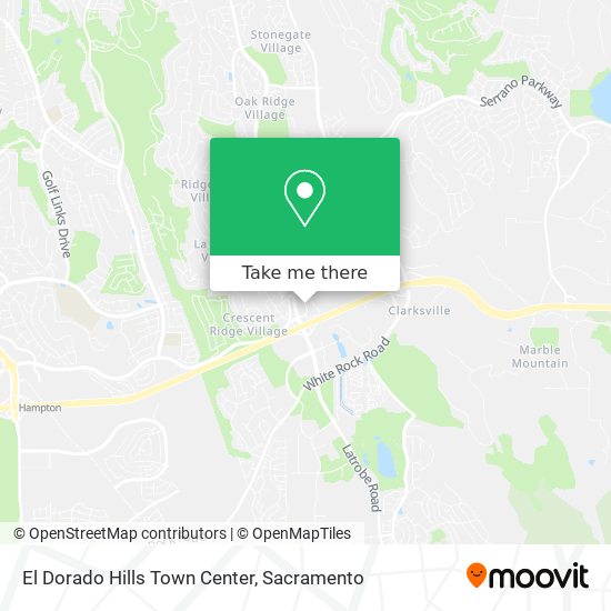 El Dorado Hills Town Center map