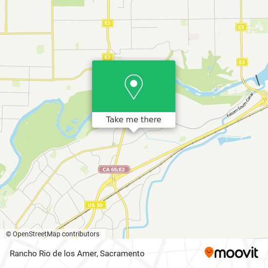 Rancho Rio de los Amer map