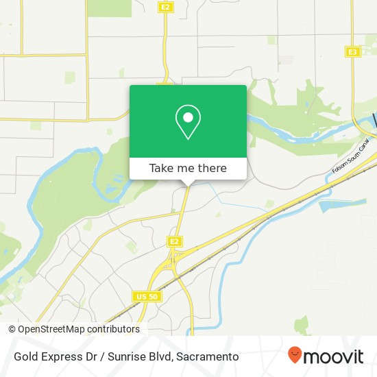 Gold Express Dr / Sunrise Blvd map