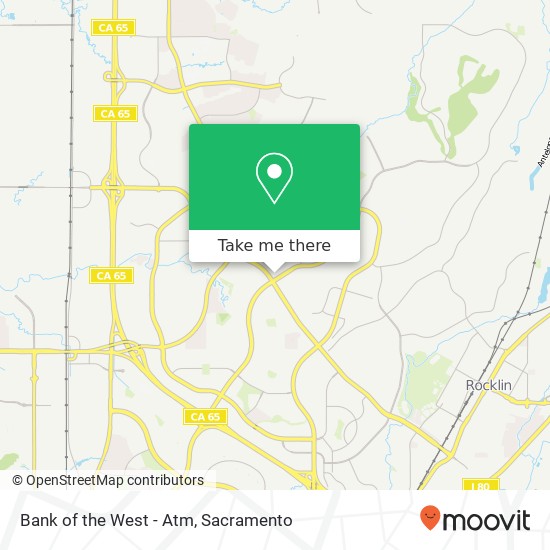 Bank of the West - Atm map