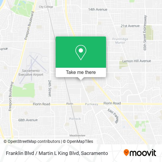 Franklin Blvd / Martin L King Blvd map