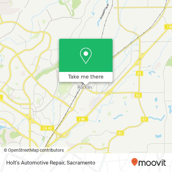 Holt's Automotive Repair map