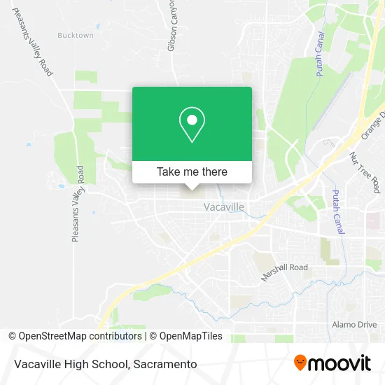 Mapa de Vacaville High School