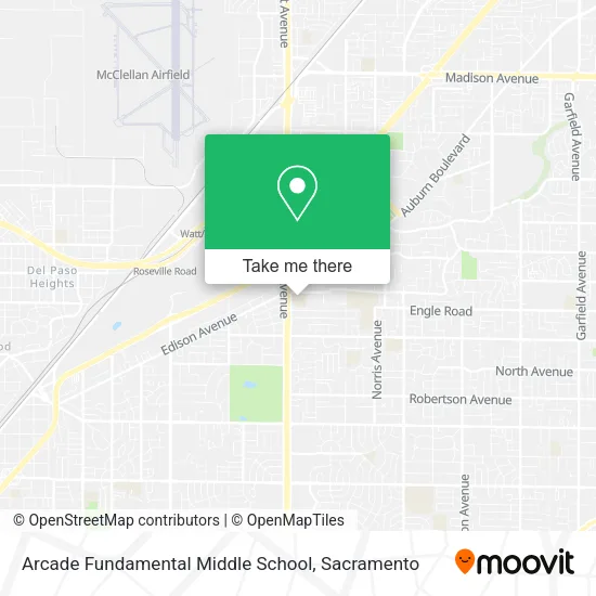 Arcade Fundamental Middle School map