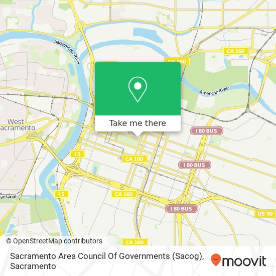 Sacramento Area Council Of Governments (Sacog) map