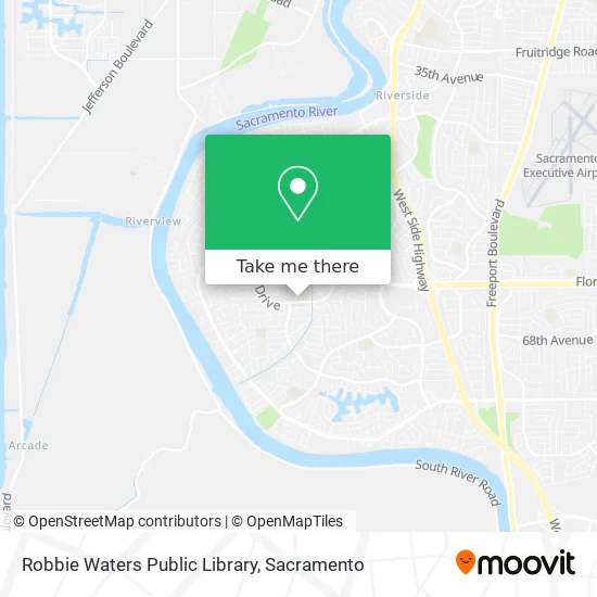 Robbie Waters Public Library map