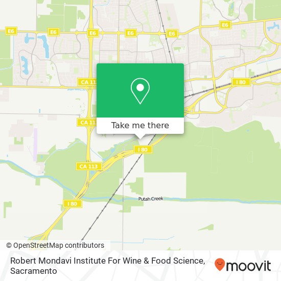 Mapa de Robert Mondavi Institute For Wine & Food Science