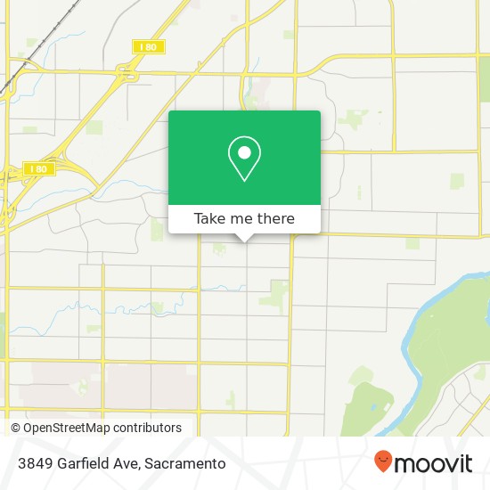 3849 Garfield Ave map
