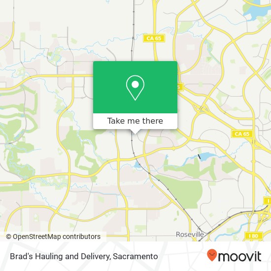 Brad's Hauling and Delivery map