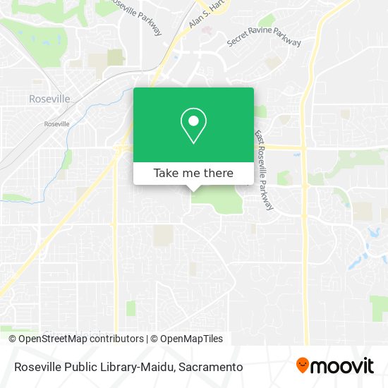 Roseville Public Library-Maidu map