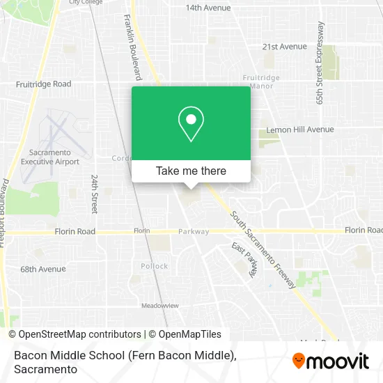 Mapa de Bacon Middle School (Fern Bacon Middle)