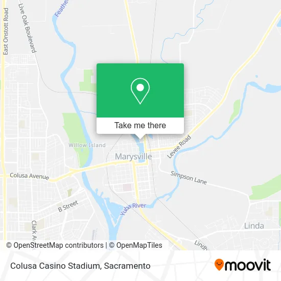 Colusa Casino Stadium map