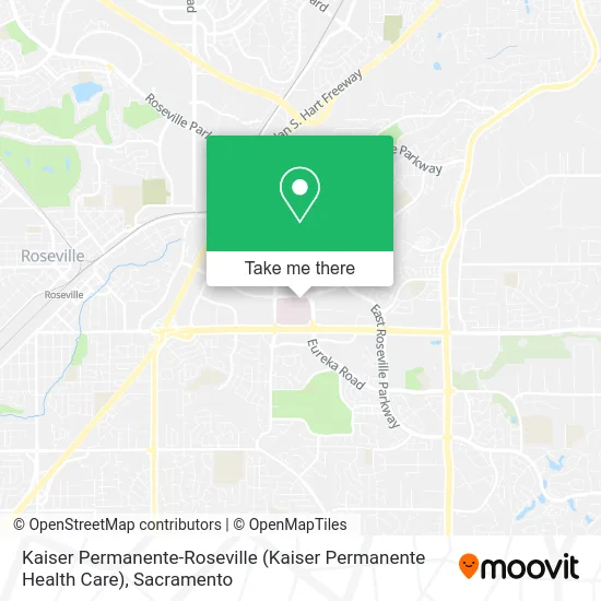 Kaiser Permanente-Roseville (Kaiser Permanente Health Care) map