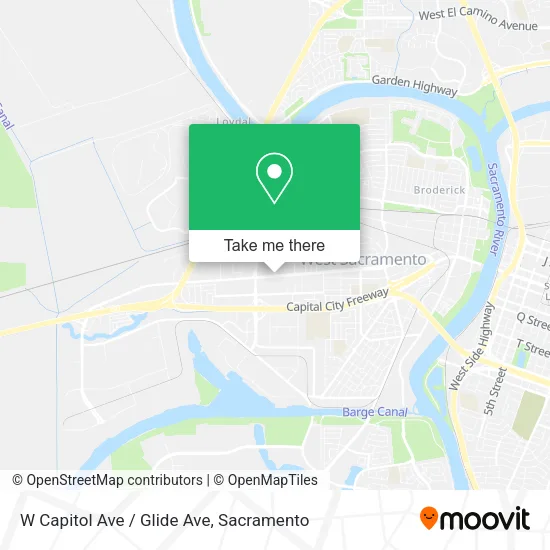 Mapa de W Capitol Ave / Glide Ave