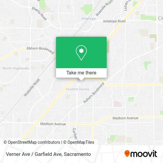 Verner Ave / Garfield Ave map
