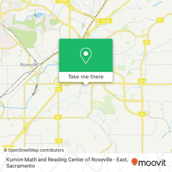 Kumon Math and Reading Center of Roseville - East map