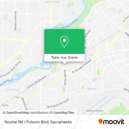 Routier Rd / Folsom Blvd map