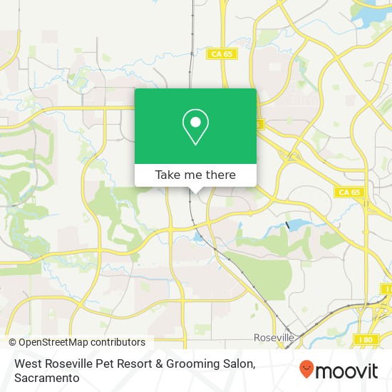 West Roseville Pet Resort & Grooming Salon map