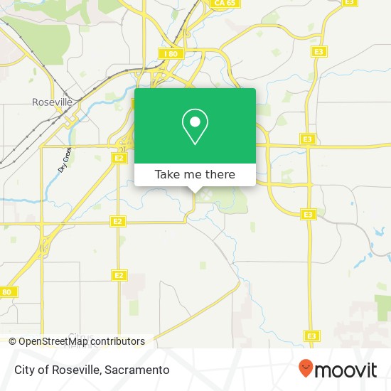 City of Roseville map