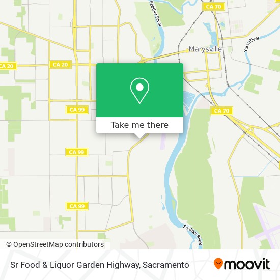 Sr Food & Liquor Garden Highway map