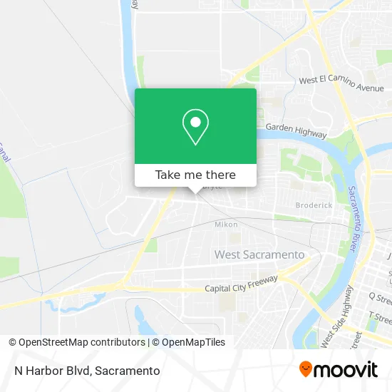 Mapa de N Harbor Blvd