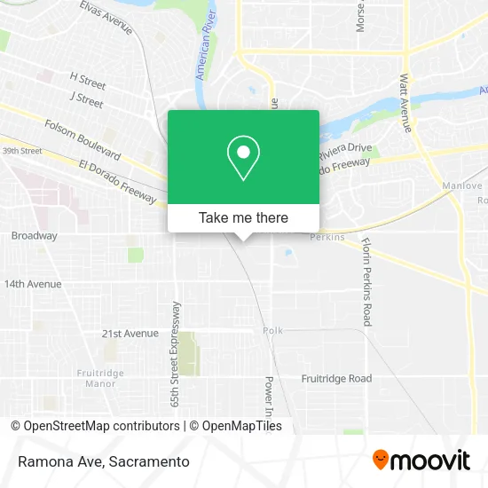 Ramona Ave map