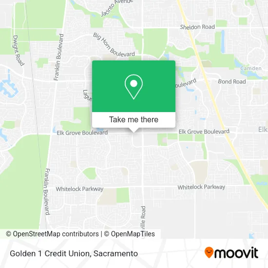 Mapa de Golden 1 Credit Union