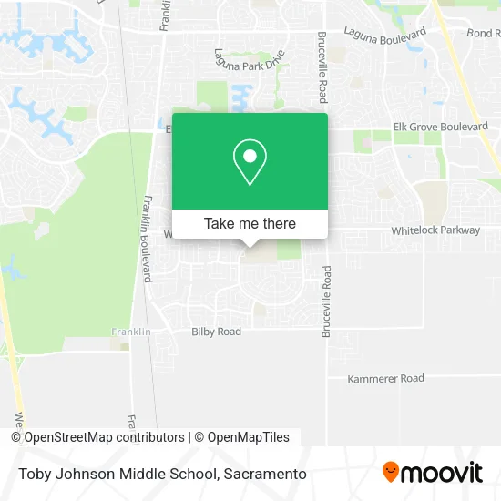 Mapa de Toby Johnson Middle School