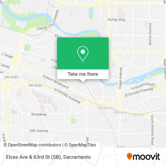 Mapa de Elvas Ave & 63rd St (SB)