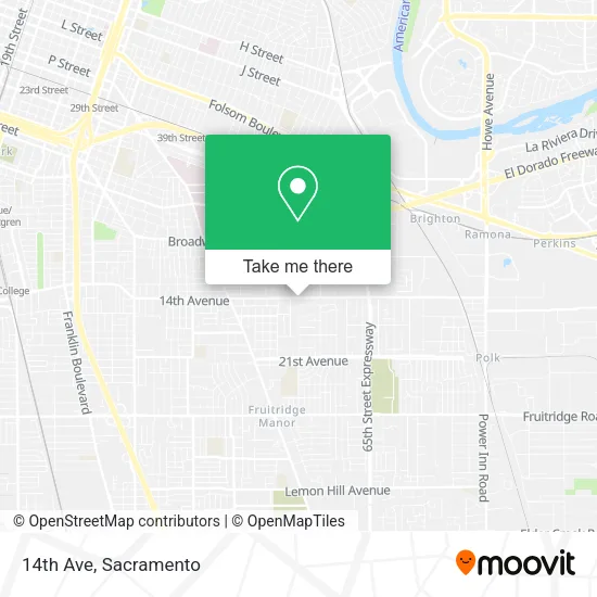 Mapa de 14th Ave