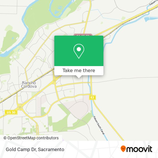 Gold Camp Dr map