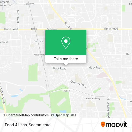 Mapa de Food 4 Less