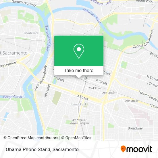 Mapa de Obama Phone Stand