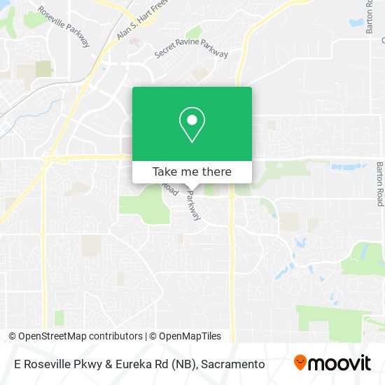 E Roseville Pkwy & Eureka Rd (NB) map