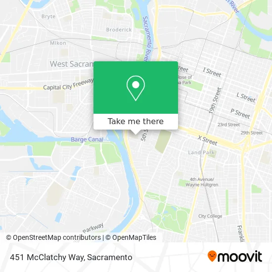 451 McClatchy Way map