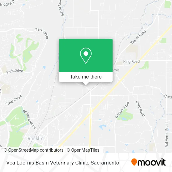 Vca Loomis Basin Veterinary Clinic map