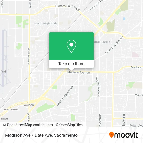 Mapa de Madison Ave / Date Ave