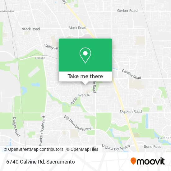 6740 Calvine Rd map